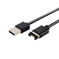 Cable de Carga y Datos Magnético USB HYTEPRO M519 con 4 Pines Pogo, 3A 5 a 24VDC para Dispositivos Médicos, Dispositivos Inteligentes y Rastreadores GPS