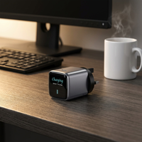 Adaptateur de chargeur de téléphone intelligent KYT 45W AI Nano Pd Fast Gan Type C avec écran