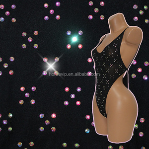 S739 أنماط جديدة زي البودي سوت المثير بالراين اللامع لرقصات الإثارة - Product Image 3