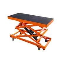 Plateforme élévatrice mobile pliable hydraulique à ciseaux automatiques de 1,2 m et 1,5 m pour charges lourdes, idéale pour les exploitations agricoles