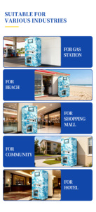 YISO commercial ice vending machine, automatic bagging ice <b>maker</b>, 24h unmanned ice station - Product Image 5