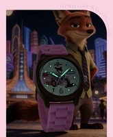 Montres-bracelets originales Disney Goodies, marque célèbre Zootopia 2, renard de dessin animé Nick, résistantes à l'eau 3ATM, pour enfants, étudiants, adolescents