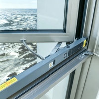 Ventana corrediza de aluminio grande personalizada de fábrica, panorámica de altura completa, del suelo al techo, para construcción residencial