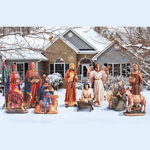 Letrero Navideño Metálico para Exteriores, Diseño Vibrante y Exquisito de la Nacimiento, Ideal para Decoración de Fiestas, Superventas - Product Image 3