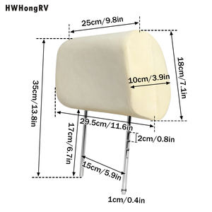 طقم تجميع إسفنجة مسند رأس لمقعد السيارة من hhhhongrv وفوم مسند رأس خلفي من campervan مع ، - Product Image 3