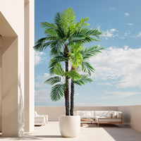 Réaliste Real Touch Big Faux Plantes Faux Bonsaï Arbre Palmiers Artificiels pour la Décoration de Bureau
