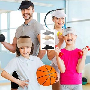 Nueva llegada gorra parasol personalizada Color sólido Unisex visera sombrero poliéster moda deporte sombreros - Product Image 5