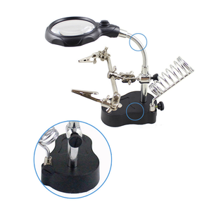KONGZIR Magnifying Lens Wearable with LED Lights 5 Times HD Reading Mobile Phone Repair KONGZIR Magnifying Lens Wearable with LED Lights 5 Times HD Reading Mobile Phone Repair