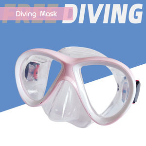 Masque de plongée à double lentille pour enfants, verre trempé, silicone liquide, étanche, anti-buée, sports nautiques - Product Image 2