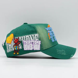 顶级设计师宽边Gorra 31帽子缎面衬里复古棒球帽，带刺绣标志谁是三十一岁 - Product Image 2