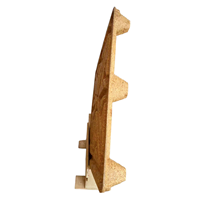 Palette en bois moulée simple face 4 voies, traitée thermiquement, hauteur de fourche 90 mm, meilleur prix de gros pour l'expédition internationale