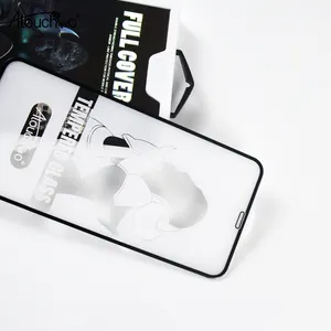 Atouchbo Đầy Đủ Bìa Vua Kong 3D Màn Hình Bảo Vệ Tempered Kính Cho Iphone 11 Pro 11 XS Max XR 6 S 7 8 Cộng Với