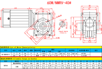 BRINGSMART 5M60GN-RV40-2 Moteur à engrenages à deux étages 60W Moteur à courant alternatif à couple élevé 220V Moteur réducteur à vis sans fin électrique à basse vitesse