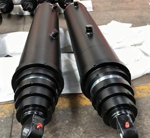 30 тонн грузовик прицеп многоступенчатый двухсторонний жесткий хромированный Телескопический подъемный цилиндр - Product Image 5