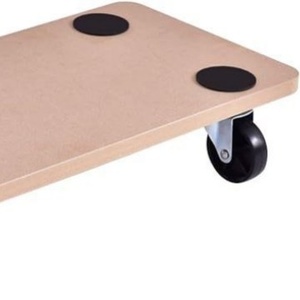 Plastic Movable <b>Platform</b> Cart With Four Wheels Brown Storage <b>Trolley</b> - Product Image 4