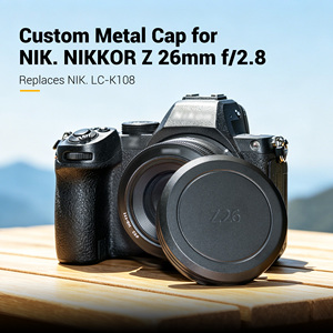 ฝาปิดเลนส์ป้องกันกล้องระดับพรีเมี่ยมสีดำสำหรับเลนส์ <span class=keywords><strong>Nikkor</strong></span> <span class=keywords><strong>Z</strong></span> 26มม. f/ 2.8 - Product Image 2