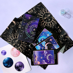 พิมพ์ไพ่ทาโรต์ขอบทองคำ ภาษาสเปน ไพ่สร้างแรงบันดาลใจพร้อมข้อความยืนยันเชิงบวก ไพ่ทาโรต์แบบกำหนดเองพร้อมคู่มือ - Product Image 3