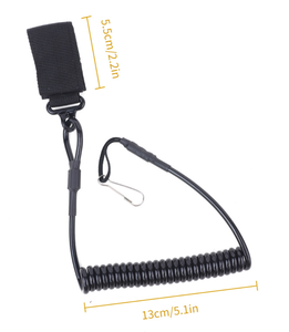 Lanières élastiques enroulées SFB92 pour lampes de poche, appareils électroniques, attaches polyvalentes, porte-clés tactiques et sangles de sécurité - Product Image 4