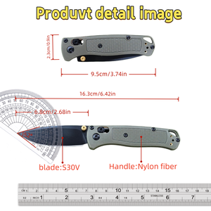 มีด BUGOUT MINI 533 รุ่นสั่งทำพิเศษ OEM ใบมีด S30V ทรงดรอปพอยต์ ด้ามจับทำจากไฟเบอร์กลาสไนลอน เหมาะสำหรับการตั้งแคมป์ มีดพกพาทางยุทธวิธี - Product Image 6