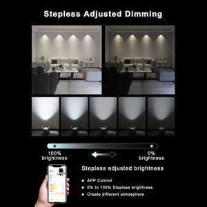 Faretto da Incasso a LED Zigbee 12W Anti-Riflesso Controllabile tramite App Tuya, Orientabile 2700K-6500K - Product Image 3