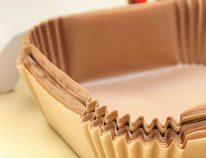 Papier sulfurisé jetable pour friteuse à air, 100 pièces, antiadhésif, résistant à l'huile - Product Image 1