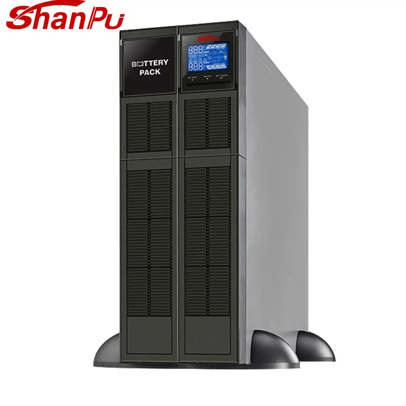 6kva 4800w Shanpu brand single phase output input long back up type online ups sine wave ups Rack mount