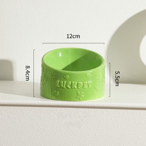 Tazón de Cerámica para Gatos de Diseño Simple, Protección de la Columna Cervical, Tazón de Viaje para Perros, Comedero para Mascotas - Product Image 6