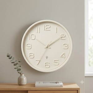 Horloge murale radio-pilotée en plastique de 30 cm (12 pouces), silencieuse, synchronisation automatique de l'heure, pour la maison et le bureau, vente en gros - Product Image 2
