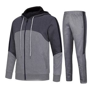 Conjunto de chándal de lana con capucha para hombre, chándal inferior para correr, añadir ropa personalizada, conjuntos de chándal de marca - Product Image 3