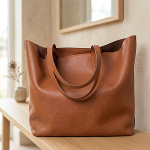 Polish <b>Real</b> Buffalo Leather Waterproof Lightweight Casual Evening Clutch Cross-Body Strap Dual Strap Large Capacity Durable - Product Image 2