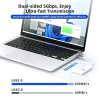 Adaptateur USB C Femelle vers USB Mâle Double Face 3.0 5 Gbps, Convertisseur USB A vers Type C avec Puce Intégrée pour Ordinateur Portable