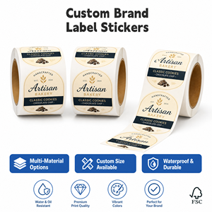 Etiquetas Autoadhesivas Ovaladas Personalizadas para Panadería Artesanal, Etiquetas Impermeables para Empaque de Alimentos, Impresión en Lámina Dorada, Vinilo Permanente - Product Image 2