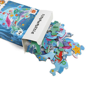 Rompecabezas de Cartón Educativo Personalizado de 28 Piezas, Juego de Mesa de Dibujos Animados de Papel para Niños, con Logotipo, Edad 3+ - Product Image 1