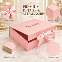 Grande boîte cadeau magnétique avec poignée, boîte rigide magnétique, Caixa De Papel, boîte pliable, emballage
