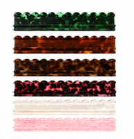 Boîte de rangement pliable en acrylique 4 mm, motif coquille brillant, style luxe léger et moderne, avec tige de poussée, écologique et durable