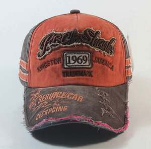 Casquettes de baseball unisexe pour adultes, non structurées, à profil bas, effet vieilli, en tissu courant, à 6 panneaux, avec motif de lettres brodées en 3D, vente en gros - Product Image 2