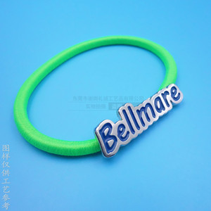 Élastique à cheveux Bellmare en métal, alliage nickelé brillant, avec tête ronde, accessoire de coiffure, fournitures promotionnelles pour fêtes - Product Image 2