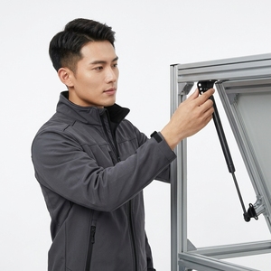 Support de levage à ressort à gaz durable 100N 200N pour porte d'armoire de cuisine et quincaillerie de meubles - Product Image 1