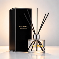 En stock – Bouteilles de diffuseur à bâtonnets ronds de 200 ml, flacons d'huile aromatique, bouteilles de diffuseur en verre vides scellées avec bouchon en liège pour parfum d'ambiance