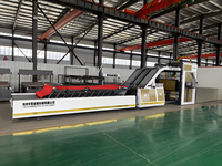 Laminoir à flûtes entièrement automatique haute vitesse pour carton ondulé, machine de lamination lithographique pour la fabrication de boîtes en carton, certifié CE