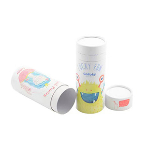Scatola Rotonda in Carta Riciclata Nera e Rosa con Rilievo, Confezione Cosmetica di Lusso Pieghevole NO.22.3 - Product Image 1