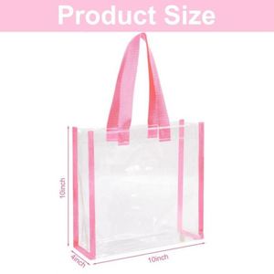 High-quality Transparent PVC Single-shoulder Handbag, Custom Logo Color, Daily-use Shopping <b>Bag</b> - Product Image 5