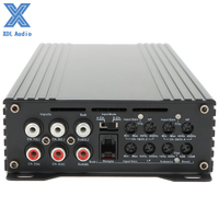 Amplificateur de voiture haut de gamme à 5 canaux classe D Mini 103mm taille compacte 4CH * 85W + 1CH * 330W RMS 14.4V(4ohm) égaliseurs croisés