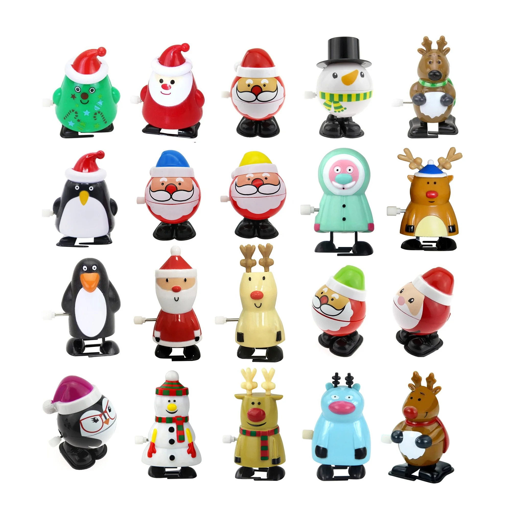 Пластиковые заводные рождественские рекламные игрушки для вечеринок