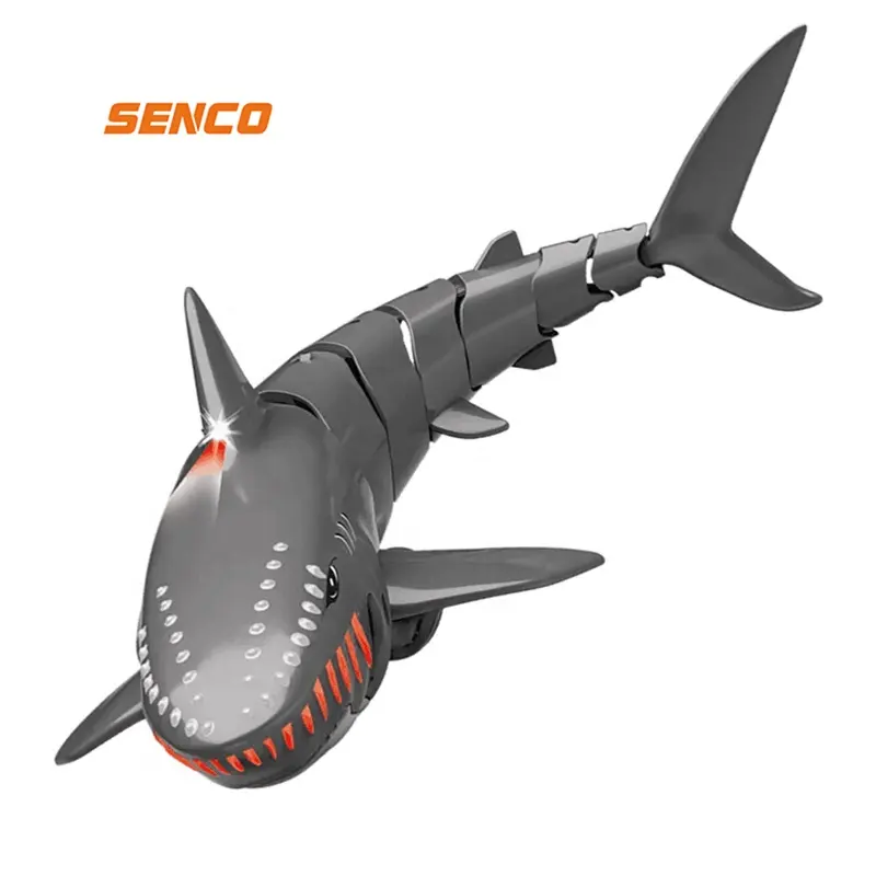 Senco rc animal 2.4g aquatic electric animal waterproof underwater rc swimming remote control shark rc shark toy