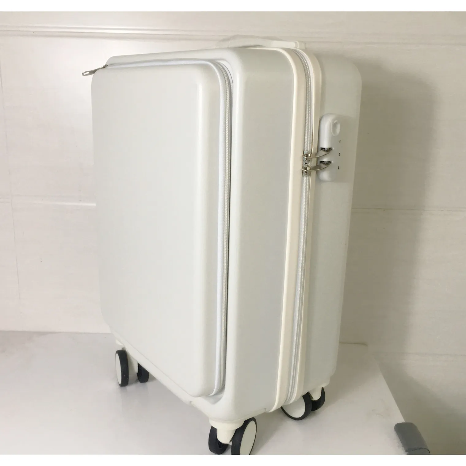 large luggage size 20 Inch Trolley case big suitcases White Suitcase