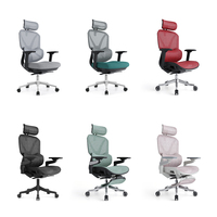 Chaise de bureau moderne certifiée ISO BIFMA avec dossier haut en maille, appui-tête 4D et réglage. Chaise ergonomique avec support lombaire Silla De Oficina