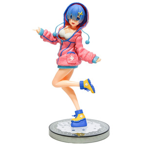 Figurines PVC Anime <span class=keywords><strong>Re</strong></span>:<span class=keywords><strong>Zero</strong></span> Rem & Ram - Ensemble de collection en pose assise avec pyjama, vente en gros, 2 figurines d'anime pour la vente au détail - Product Image 2
