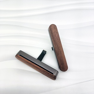 Klip Ventilasi udara mobil jumlah besar kustom penyebar aroma mobil kayu logam klip ventilasi penyegar udara mobil kayu - Product Image 3