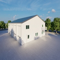 Entrepôt industriel en structure métallique, bâtiment de stockage préfabriqué moderne, atelier d'usine, hangar avec conception d'ingénierie professionnelle